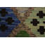 Tapis brun / bleu / vert en laine fabriqué à la main 4 pi 1 po x 5 pi 10 po Madee