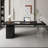 Black Rectangular Solid Wood desks-107438622
