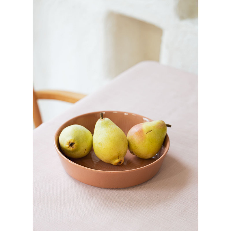 Latitude Run Arellys 100% CERAMIC Salad Bowl, Salmon