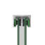 Porte de douche coulissante double en aluminium, porte coulissante de salle de bain à dérivation-121382054