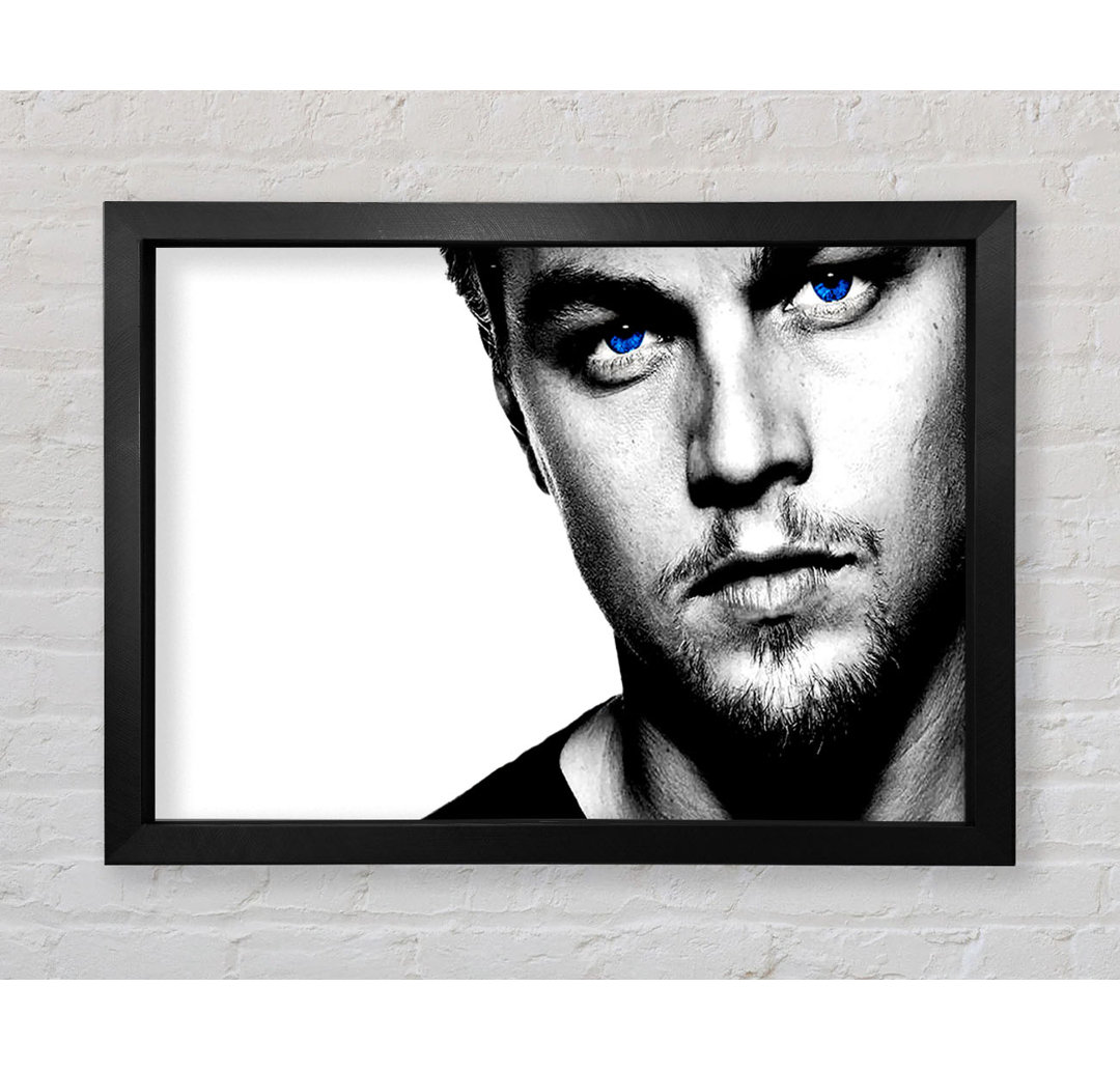 Leonardo Dicaprio Blaue Augen B N W - Druck