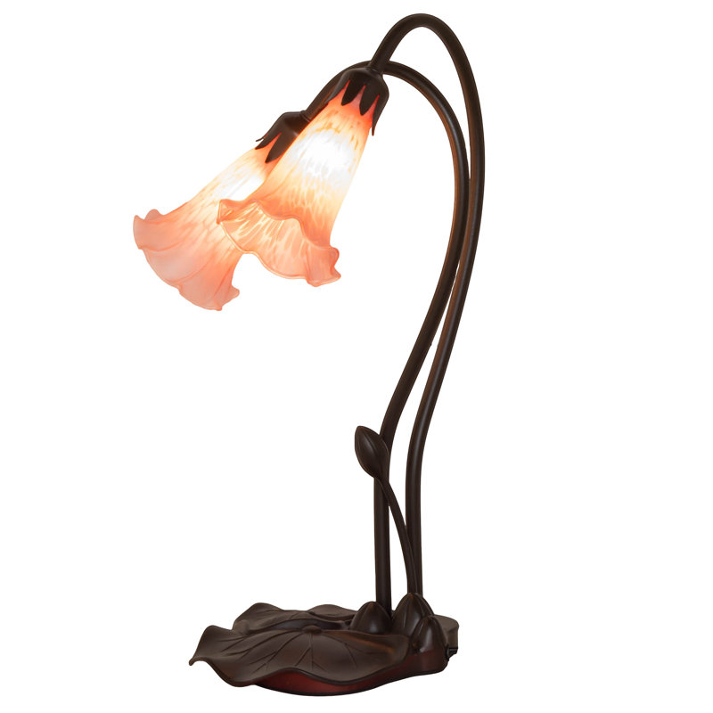 Meyda Tiffany & Stained Glass Table Lamp, Pink