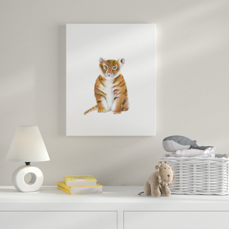 Art animalier Gupton Tiger, Toile tendue, H 20 po x l 16 po x P 1,5 po