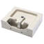 Lavabo de salle de bain mural rectangulaire en céramique blanche - 21 po x 16 po. Conception d'inspiration européenne avec trou de robinet et trop-plein. Arc magnifique. Élégante. Qualité. Faible absorption d'eau. Teinture acide