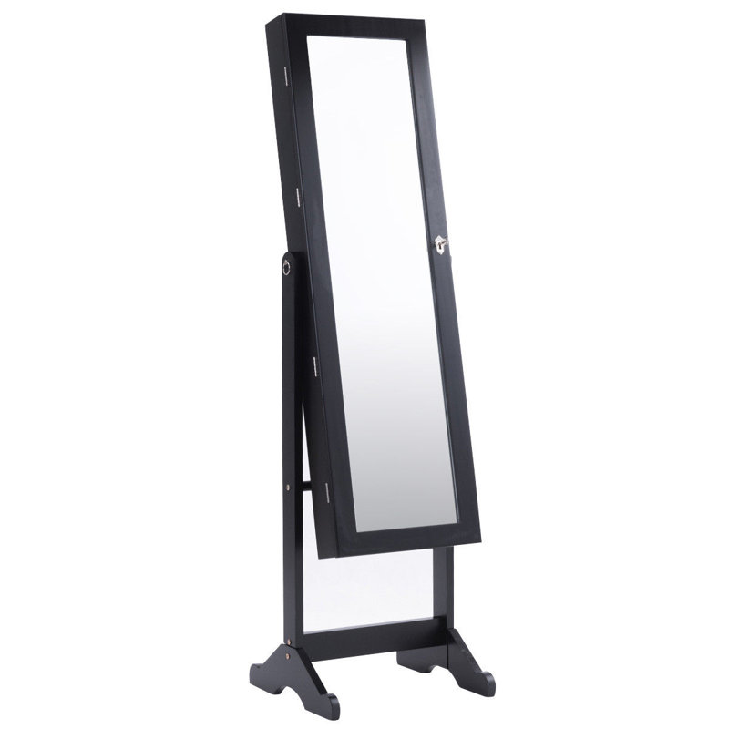 Goncalo 10.4 " W Jewelry Armoire with Mirror