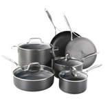10 - Piece Non-Stick Hard-Anodized Aluminum Cookware Set