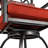 Jayc 2 - Person Square Outdoor Patio Bar Dining Sets with Cushions, Outdooor 3 Pieces Bar Height Dining Set with Swivel Chairs & Metal Slat Table