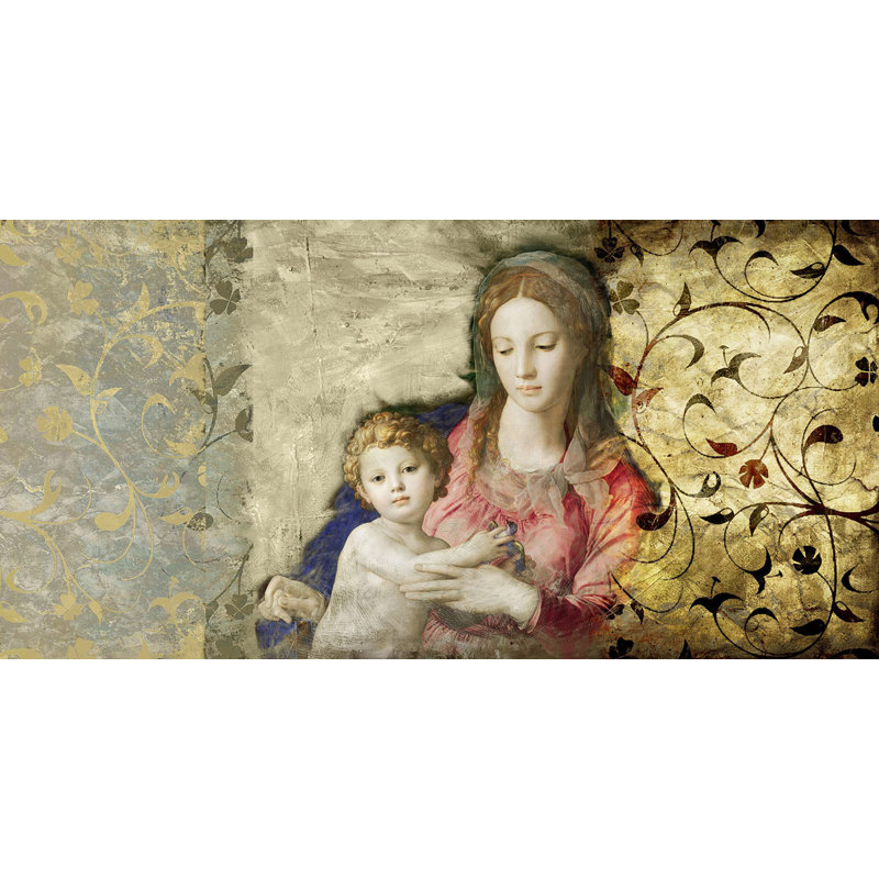 Virgin Mary (After Bronzino) by Simon Roux - Wrapped Canvas Print, 35cm H x 70cm W x 4cm D