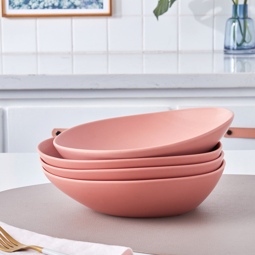 Delilah Porcelain Dessert Bowl, Terracotta
