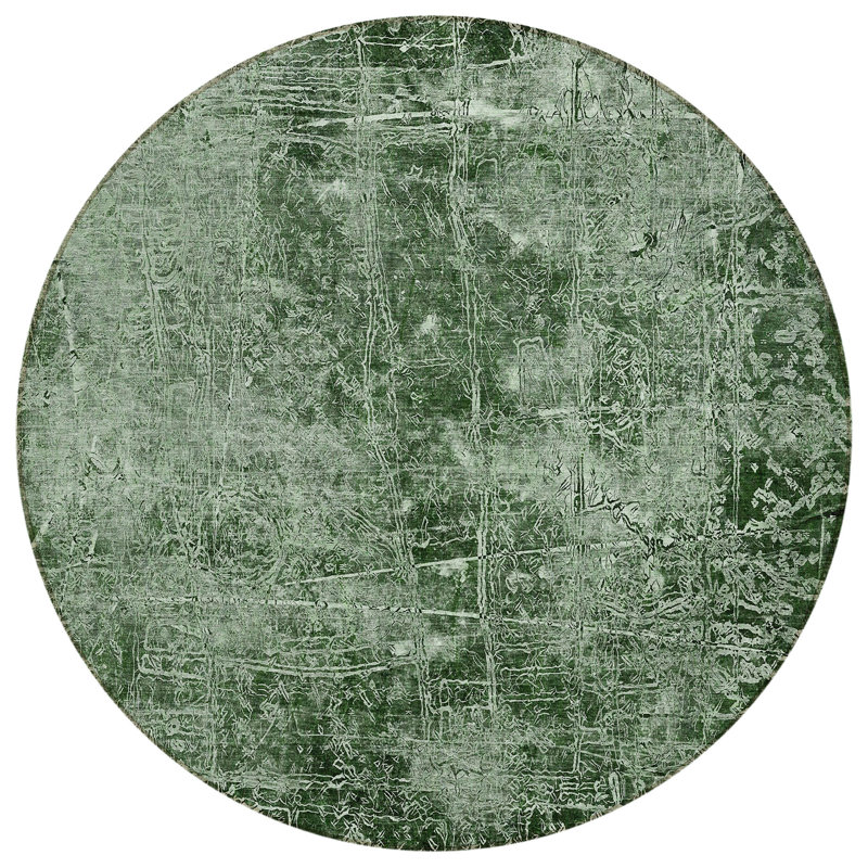 Bergquist Abstract Indoor / Outdoor Rug, Round 8'