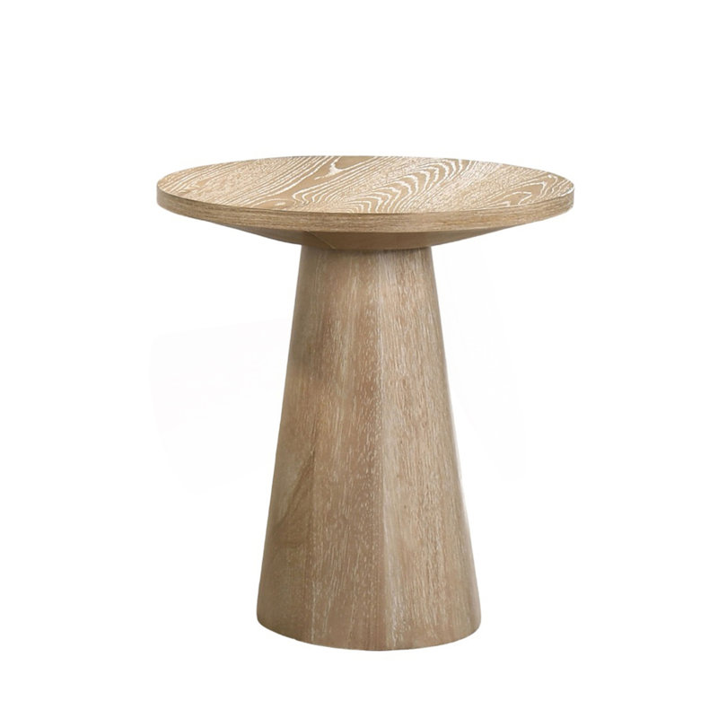 Table de bout ronde à piédestal unique