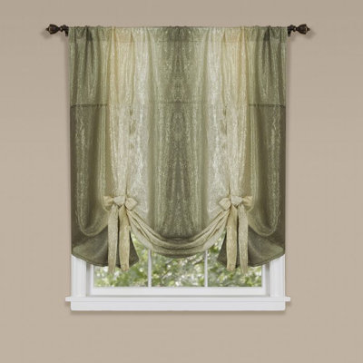 Panneau de rideau simple semi-transparent Aldreda