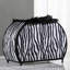 Sac à main 11,75 po imprimé zébré avec lampe de table noire-969942938
