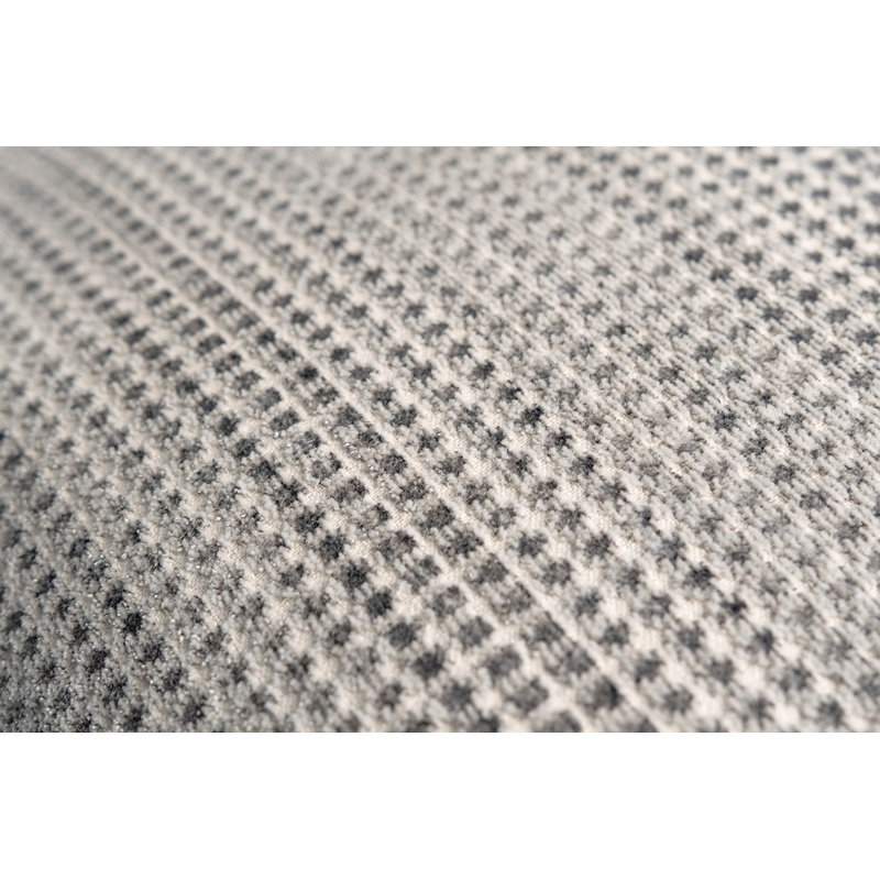 Square Woven Jacquard Pillow, 22"H x 22"W, Shale