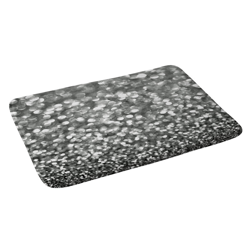 Memory Foam Non-Slip Bath Rug, Gray