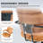 Upholstered Swivel  Office Chair with Adjustable Back-1159014975