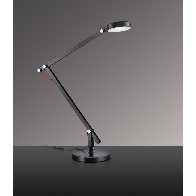 Brancato Adjustable Metal Desk Lamp, Black