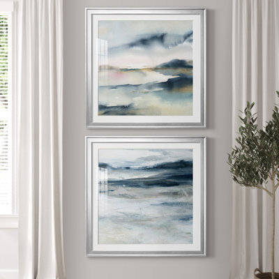 " Sunwashed Horizon " 2 - Pieces Painting Print
