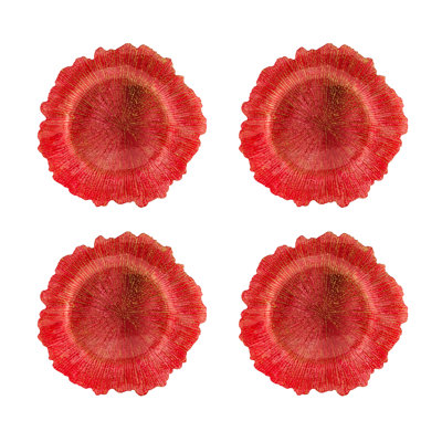 Ensemble de 4 assiettes décoratives Lina