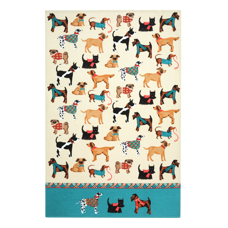 Hound Dog Cotton Tea Towel Kitchen Towel