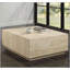 Table basse en travertin beige Deon, durable et élégante pour les salons modernes et les espaces de divertissement