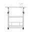 Height Adjustable Mobile Overbed Table with Wheels-43397151