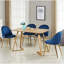 Heavener Modern Velvet Dining Chairs - Ergonomic Upholstered Curved Back with Solid Wooden Legs - Side Chair for Kitchen Living Room Dining Room-944257784-1006860832