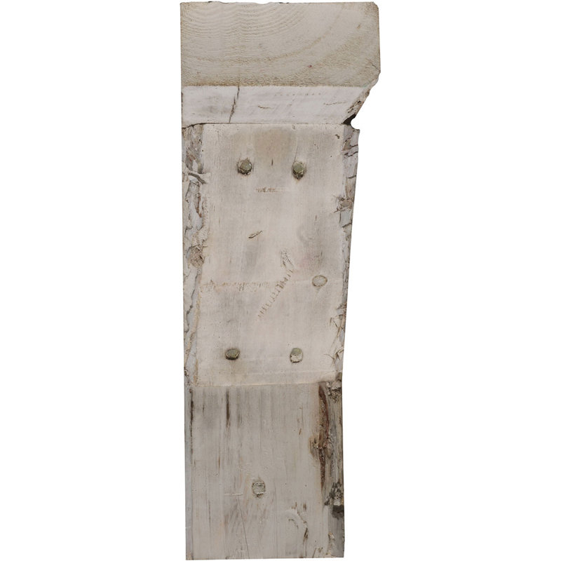 Support de ferme rétro, Blanc cendré, H 12 po x l 3,5 po x P 10 po