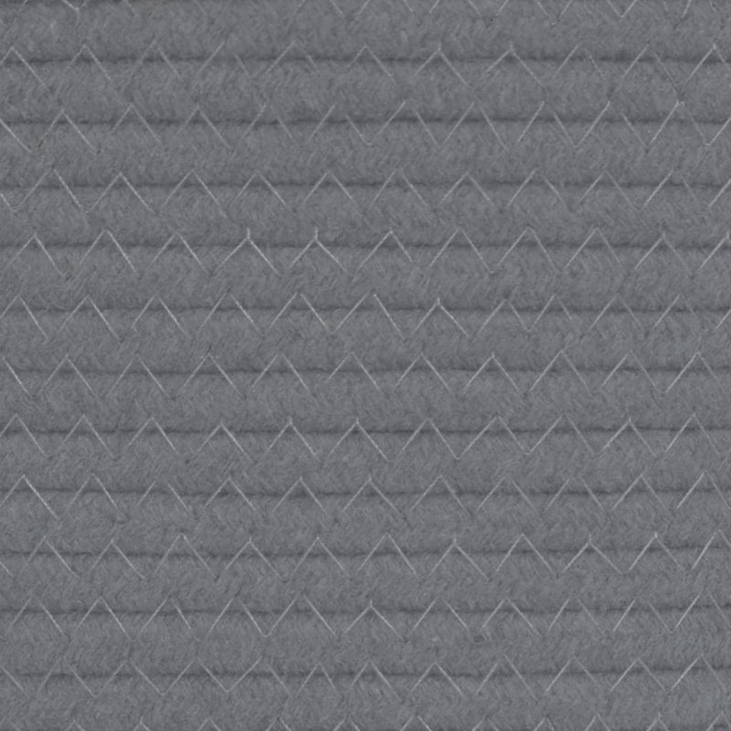 House Of Hampton Fabric Decorative Basket, Grey/White