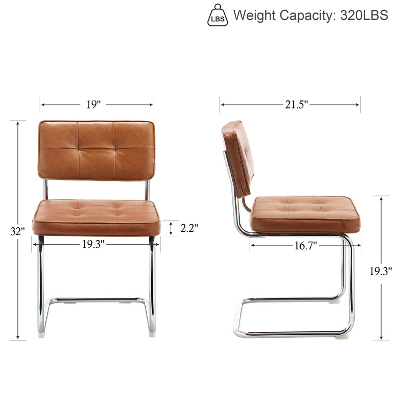 Aveon Upholstered Dining Chair, Brown