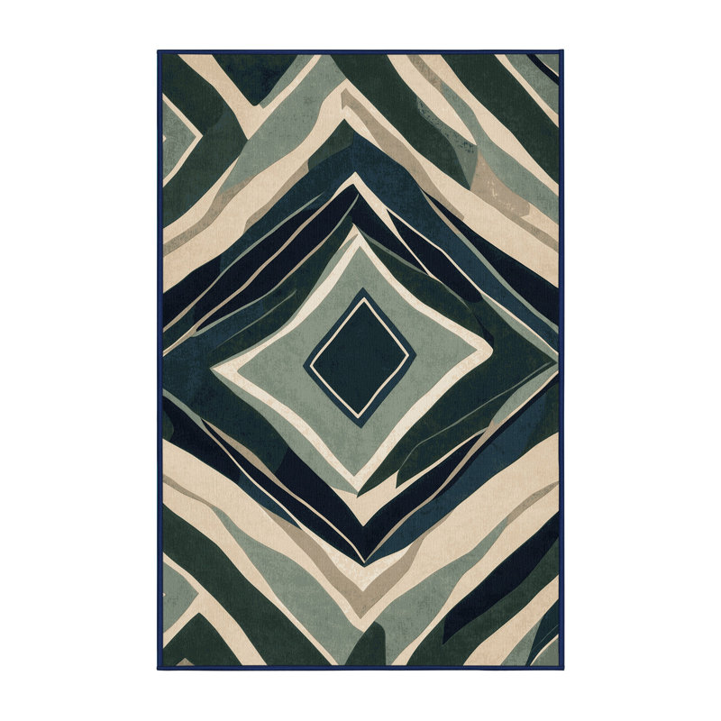 Cosmic Echo Rug, Rectangle 4' x 6'