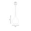 Luminaire suspendu en forme de cloche 1 lumière Venegas en laiton naturel-18793805