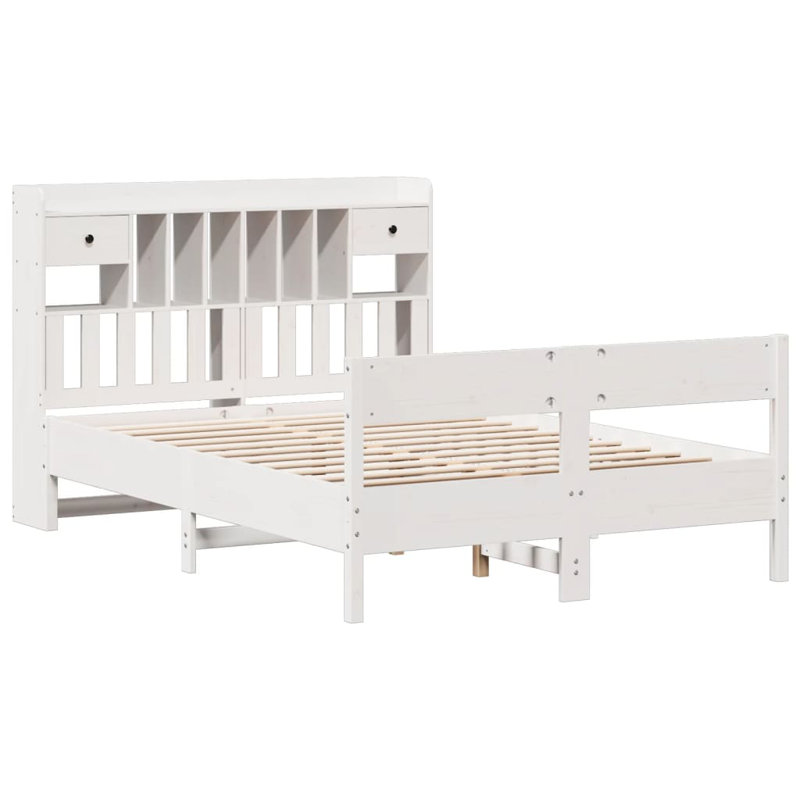 Allese Solid Wood Bed, 91.5cm H x 141cm W x 218.5cm L