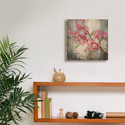  «Cherry Blossom 2» par Silvia Vassileva, art mural sur toile, 12 po x 12 po