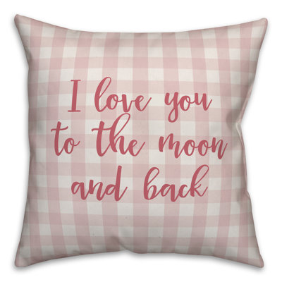  Coussin décoratif I Love You to The Moon and Back