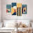 Abstract Structures - 4 Piece Wrapped Canvas Print-1307703287