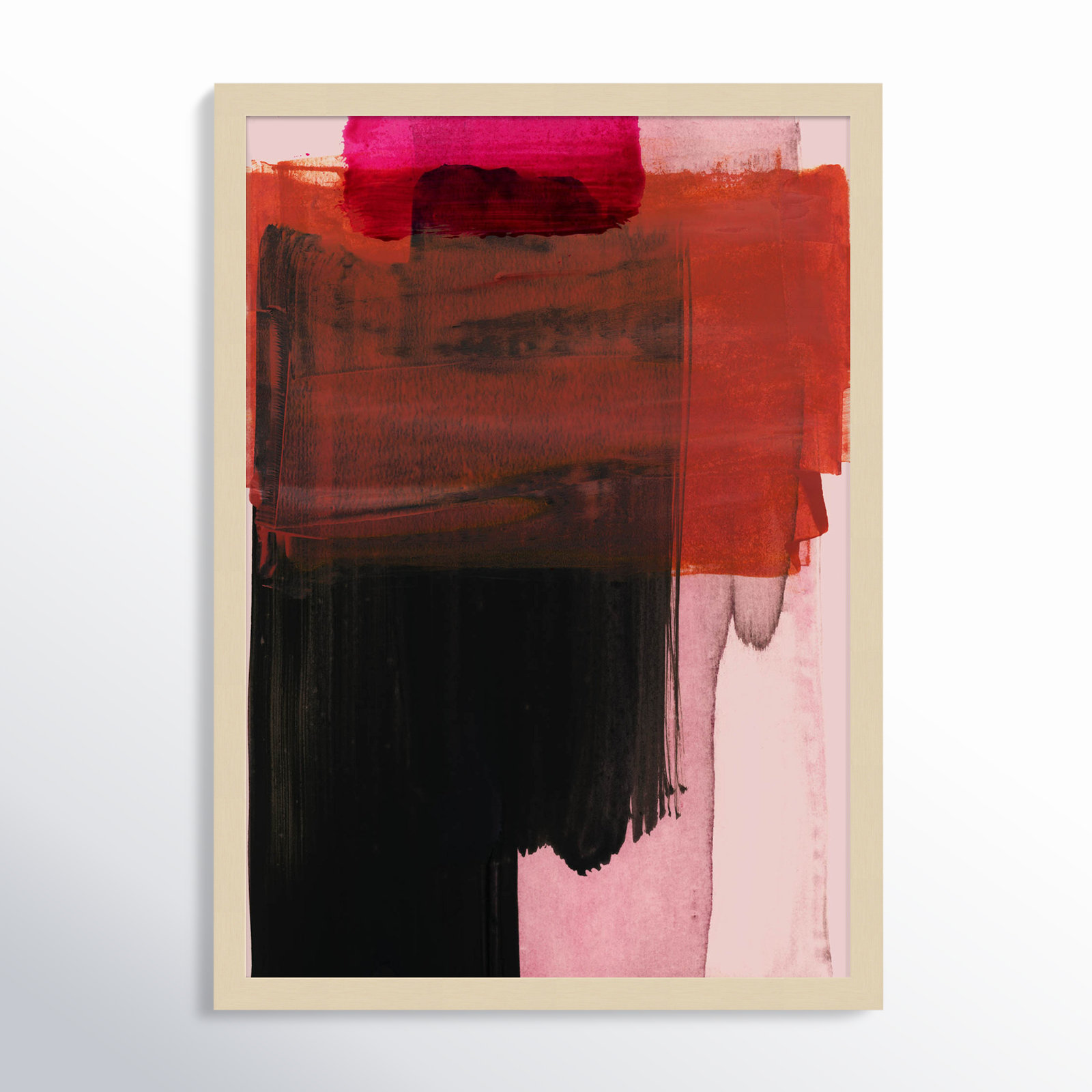 Rydell "Abstract Painting XXI" Print, 25" H x 18" W, Brown