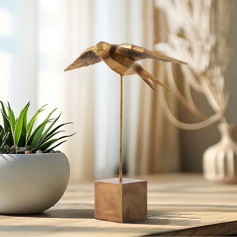 Resin Swallow Statue Home Tabletop Decor