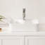 Lavabo de salle de bain rectangulaire en céramique blanche 19 po x 15 po