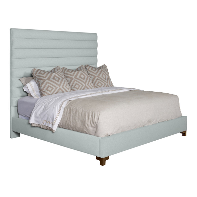 Kelsey Upholstered Bed, Casa Blanca/Tarbee Chambray, Bracket