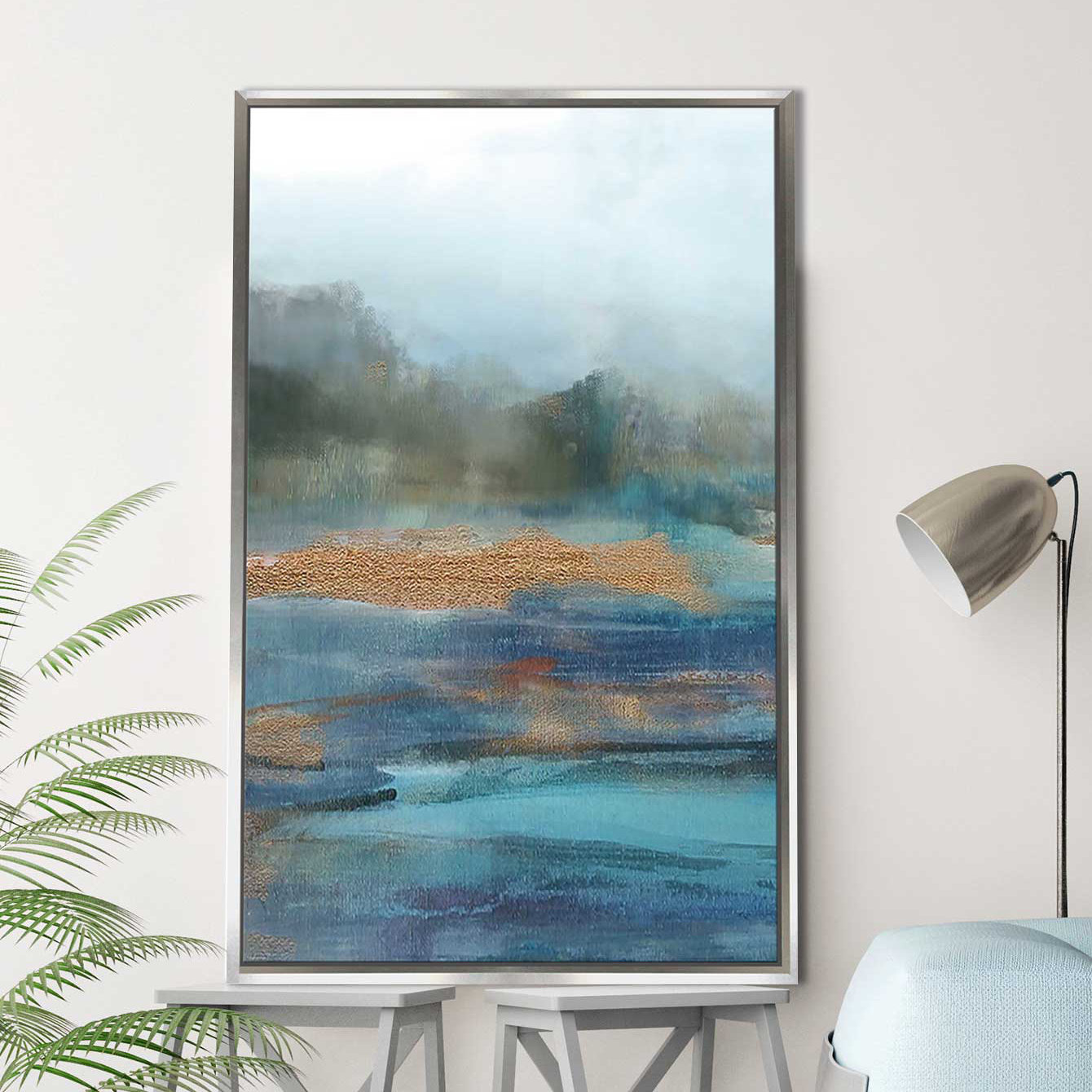 Wrought Studio 'Cold Spring Detail I' Framed Acrylic Painting Print on ...