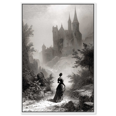 "Lost in a Dream", impression sur toile encadrée par Art Remedy, cadre blanc, 20 x 30