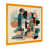 Impression dorée sur toile encadrée