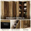 Armoire d'appoint autoportante 70,87 "H, armoire d'angle avec portes
