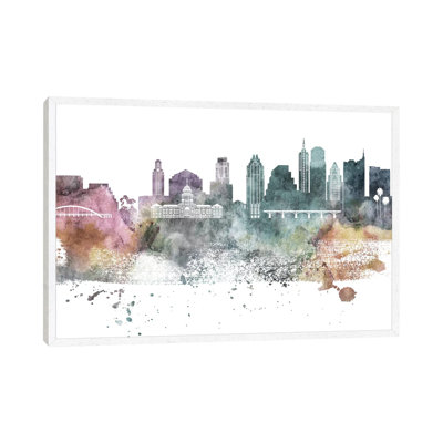 Austin Pastel Skylines - Print on Canvas