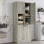 MDF Bathroom Tall Storage Cabinet, Linen Cabinet-118739439