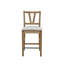 Fauteuil à hauteur de comptoir à lattes