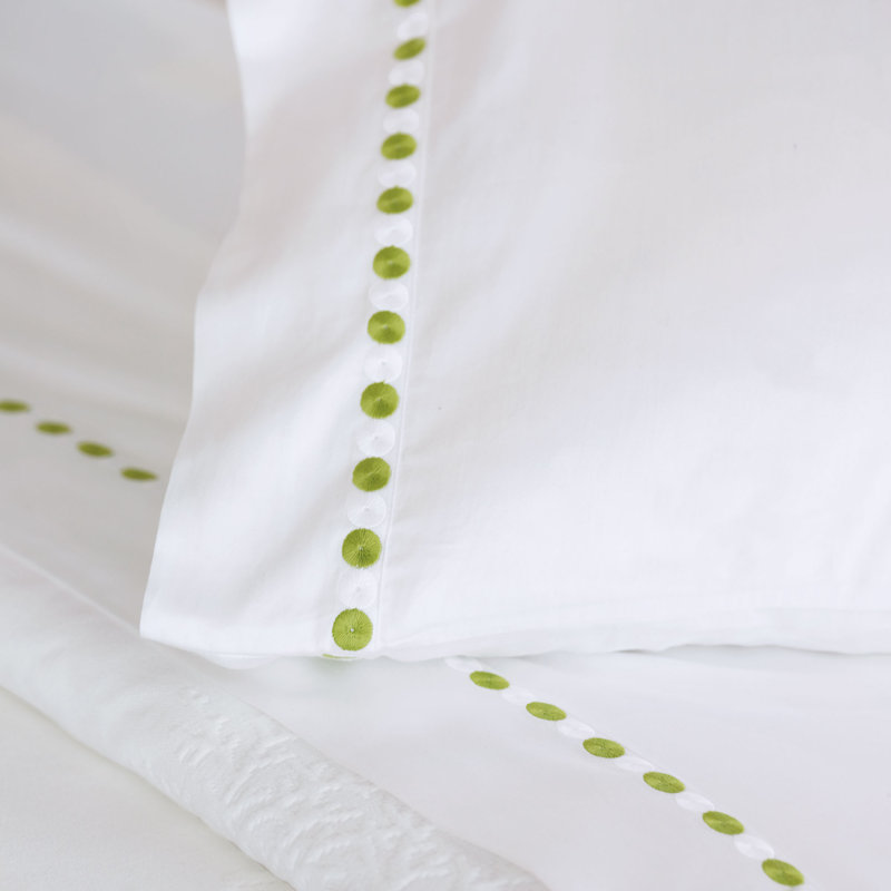 Drap plat Tivoli Lime par Celerie Kemble, Drap plat pour lit simple