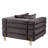 York Velvet Barrel Chair
