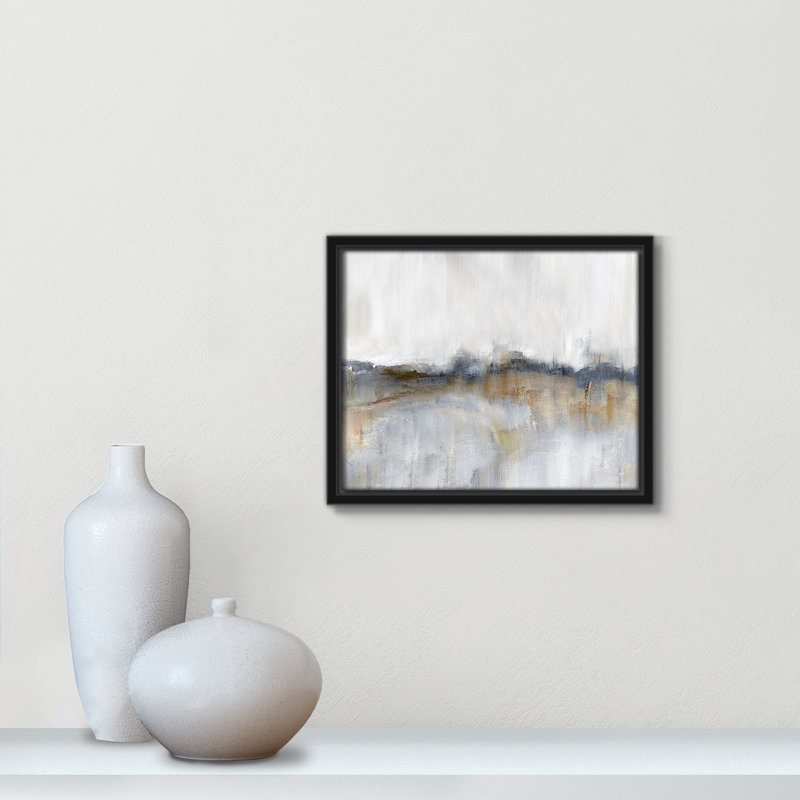 Autumnal Tide by Nan - Floater Frame Print on Canvas, 9.5'' H x 11.5'' W x 2'' D, Black Framed
